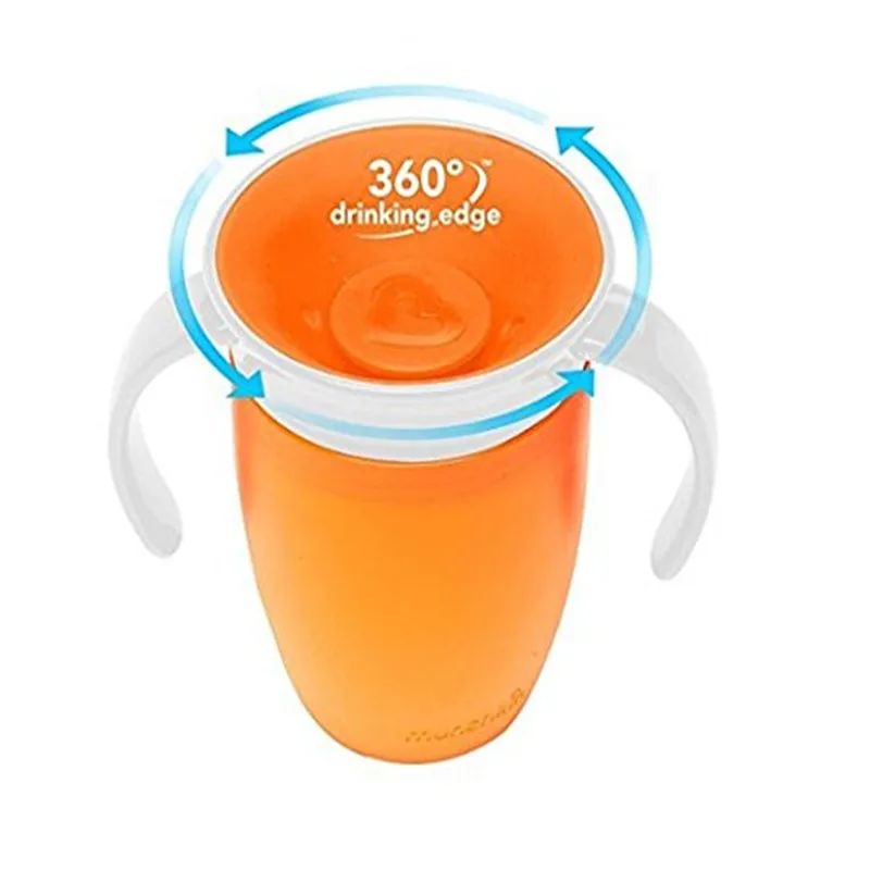 1Pcs 240ml Babies Training Miracle Cups With Handles 360 Degree Drink Prevent Leaking Spilling Cup Factory Cheap Price Dropship | Мать и