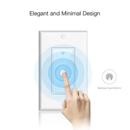 Топ умный wifi настенный выключатель света работает с Alexa Google Home IFTTT безопасность жизни