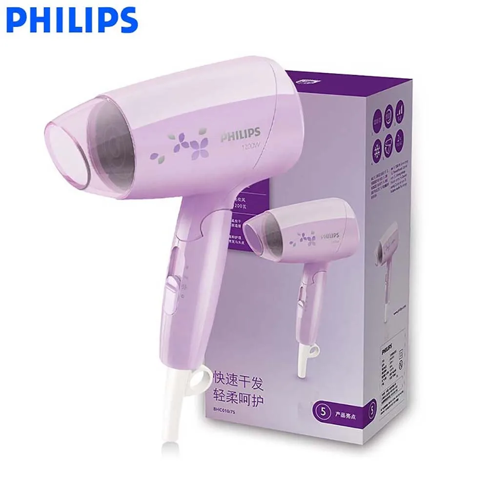 Philips secador de pelo profesional BHC010, 1200W, con temperatura  constante, cuidado del cabello, soplador plegable|Secadores de pelo| -  AliExpress