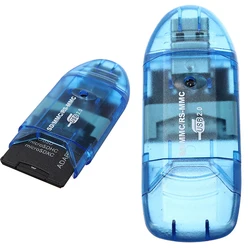 Lecteur de cartes mémoire Multi tout en 1, USB 2.0, 64 go Max, adaptateur connecteur pour Micro SD, MMC, SDHC, TF 