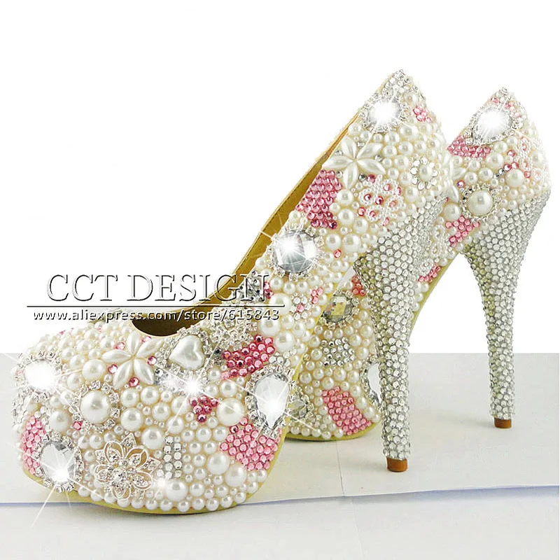 pearl prom shoes