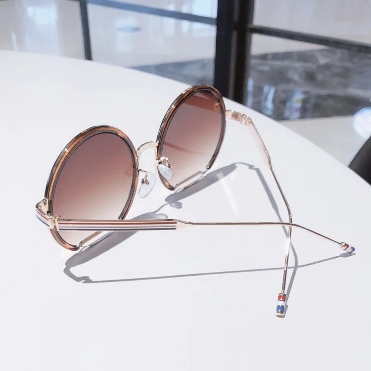 Высококачественные полукруглые солнцезащитные очки для женщин, летние очки, большие Брендовые очки в стиле хиппи, градиентные солнцезащитные очки lunette soleil