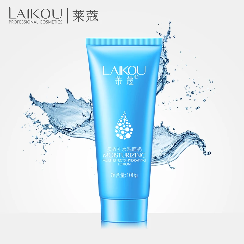 

LAIKOU Multifunction Hyaluronic Acid Moisturizing Face Cleanser Oil Control Remove Blackhead Deep Cleansing Skin Foam Cleanser