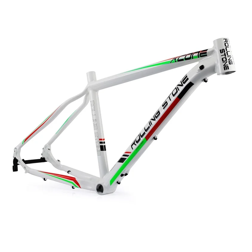 Rolling Stone XC ONE 2" MTB рама 16 17 дюйм(ов) дисковый тормоз Горный велосипед рама - Цвет: White Green 16inch