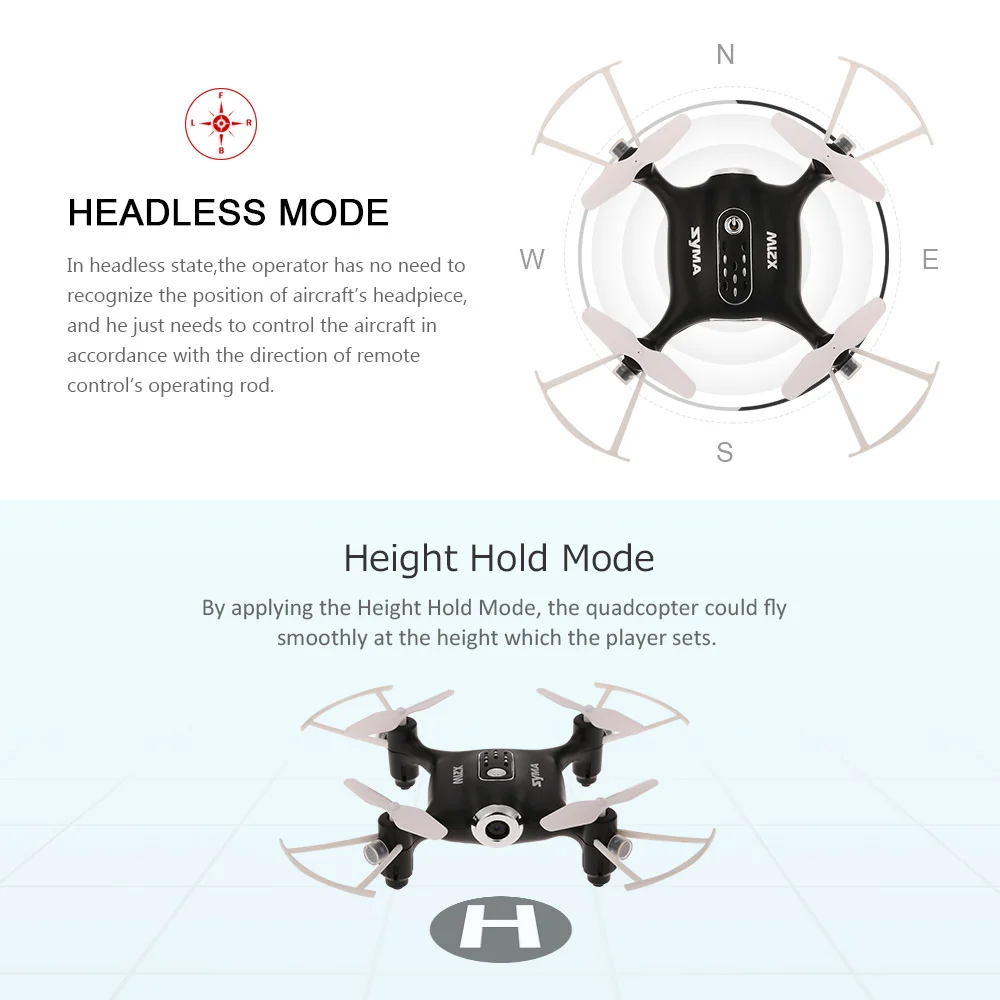 Syma X21W Wifi FPV 720P Camera Drone Barometer Set Height RC Drone Quadcopter Toys APP Phone Control With Battery Controller (5)