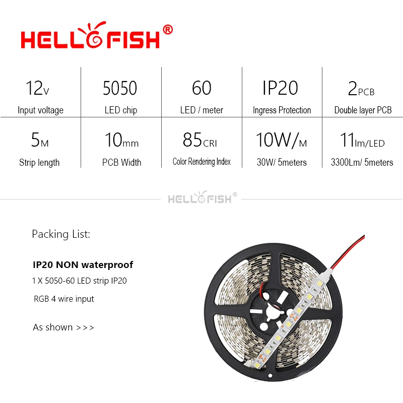 Светодиодный полосы 12V IP65 Водонепроницаемый IP20 светодиодный гибкий светильник Светодиодная лента, освещение светильник 5 м 300 светодиодный чипы DC12V белый/теплый белый