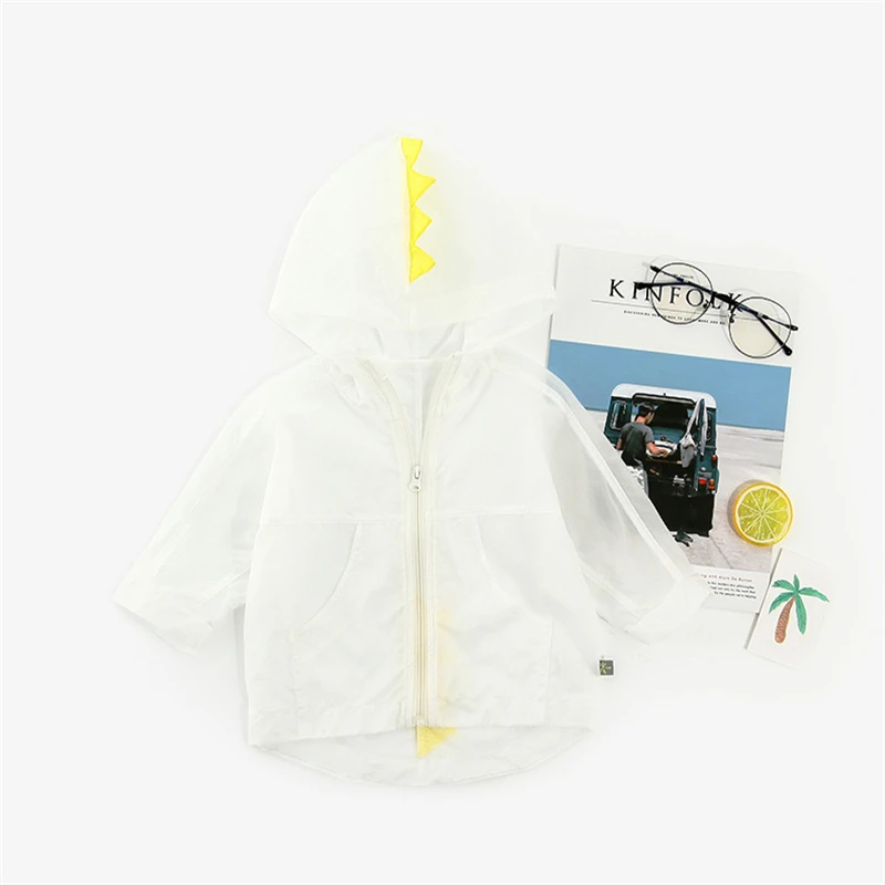 Детская одежда для защиты от солнца; летняя мягкая и удобная куртка на молнии с капюшоном и длинными рукавами для путешествий