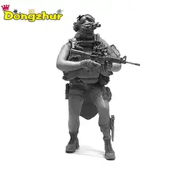 Миниатюрный 1/35 US Navy Seal Commando вода призрак Frogman индивидуальный Солдат Смола Модель Рисунок комплект LOO-06