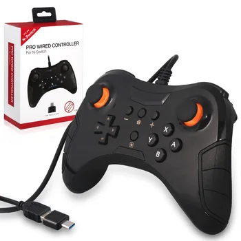 

For NS Switch Pro 2 in 1 Wired Controller Type C TO USB For PC Joystick Gamepad Control