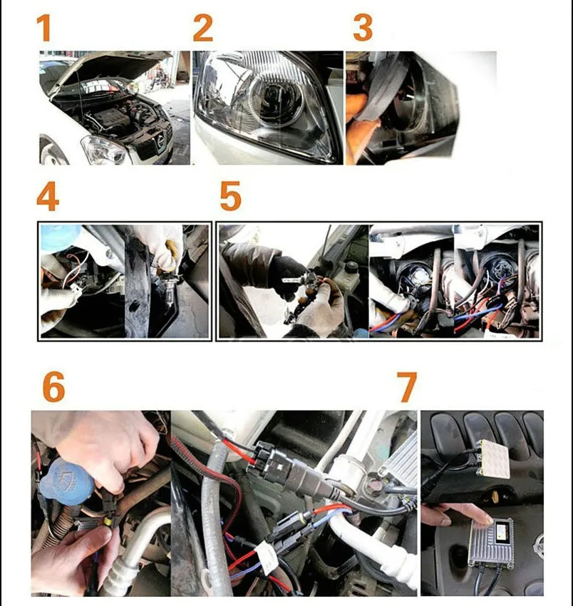 2 шт H7 HID Ксеноновые чистые белые Сменные автомобильные 6000K 35W головной светильник фары лампа для парковки Автомобильный светильник источник