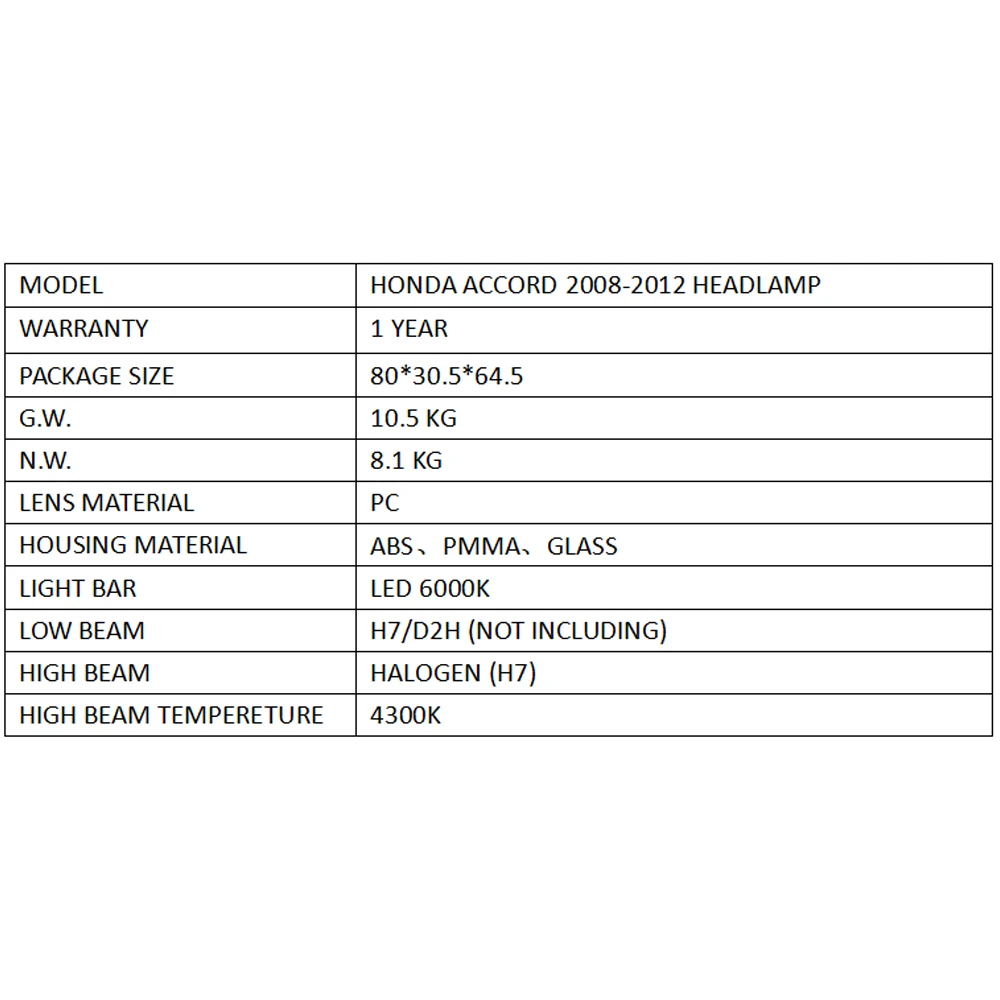 Lslight светодиодная фара в сборе для Honda Accord 2008 2009 2010 2012 налобный фонарь поворота мигалка знакомства автомобильные аксессуары Автоматическая лампочка