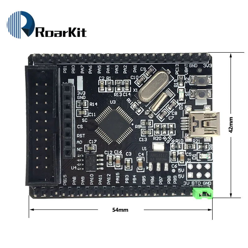 Системная плата stm32f103c8t6 stm32f103 stm32f1 stm32 обучающая оценочный комплект макетная