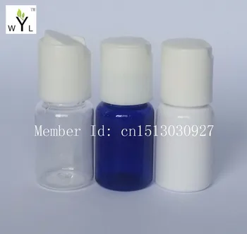 

10ML empty Disc top cap plastic bottles containers for traveling ,liquid PET bottles for cosmetics lotion bottle WYL