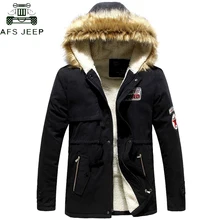 Прямая поставка, парка, мужские пальто, зимняя куртка, Мужская тонкая утолщенная меховая верхняя одежда с капюшоном, парки hombre invierno размера плюс 4XL Veste Homme