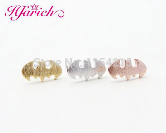 

Hot copper Batman Stud Earrings hero symbol earrings for women earings fashion jewelry EY-E048 s Valentine's Day gift