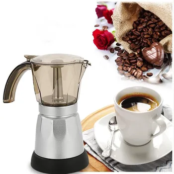 

2019 hot new products Electric Coffee Maker Moka Pot Espresso Coffee Percolator 300ml EU Plug Accessories tool Home Household