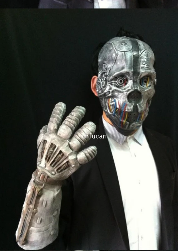 Hot Sale Robot Rubber Latex Silicone Creepy Hrror Party Cosplay