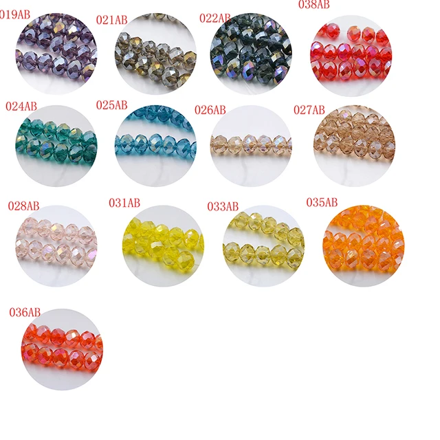 FLTMRH Shining Purple Color 3*4mm 145pcs Rondelle Austria faceted Crystal Glass Beads Loose Spacer Beads for Jewelry Making -