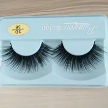 3D норковые накладные ресницы натуральный мех норки ручной работы пересечения ресницы натуральные Длинные Накладные ресницы Густые ресницы 3D-36