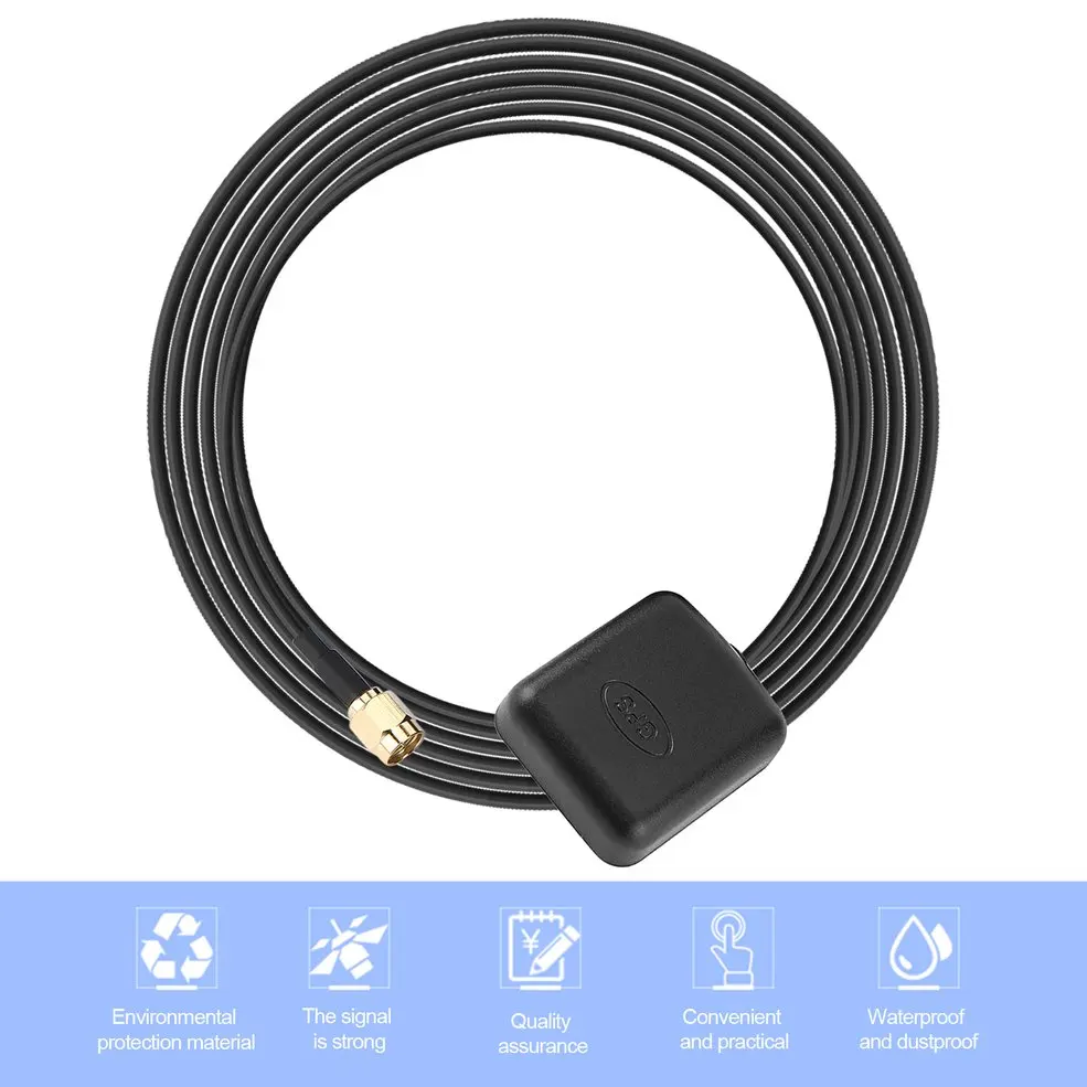 157542 MHz Auto GPS Antenne Aktive Remote Antenne Luft RP-SMA Stecker Signal Adapter Auto DVD GPS N
