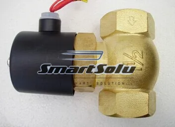 

free shipping 1.5'' 1-1/2 2L300-40 2Way NC Hi-Temp Brass Steam Solenoid Valve PTFE 110V 220V 12V 24V