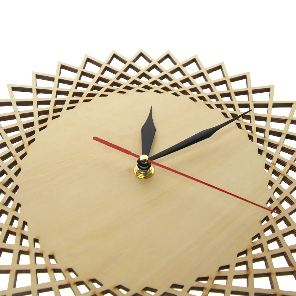Минималистичный Скандинавский дизайн деревянные настенные часы геометрические украшения для гостиной настенные часы Саванна пара подарок