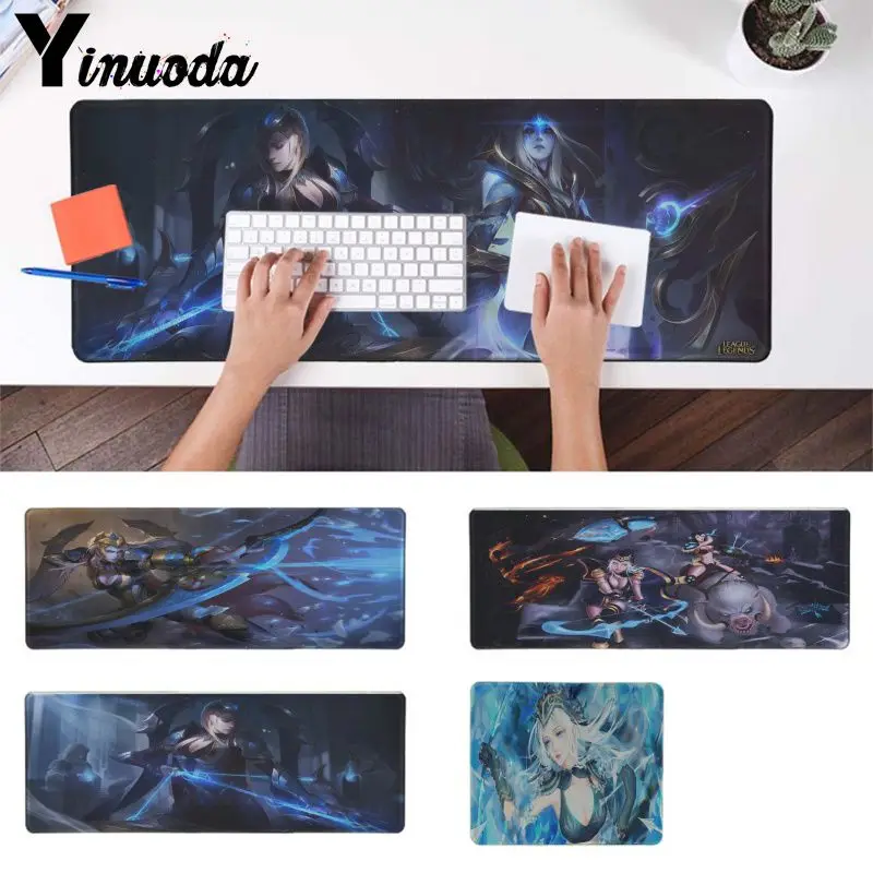 

Yinuoda Cool New ashe LOL Rubber Mouse Durable Desktop Mousepad Soft Rubber Professional Gaming Mouse Pad desk mat