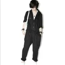 Новые мужские модные брюки осенние комбинезоны мужские с длинными рукавами комбинезон кусок брюки комбинезоны рабочие hhпарикмахер шаровары