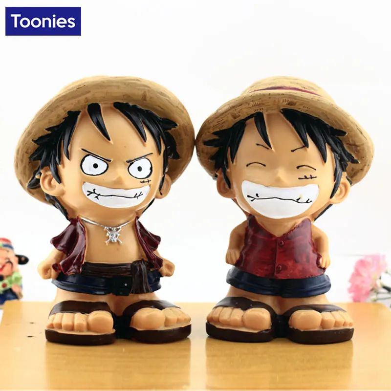 Anime Cartoon Money Box Cute One Piece Luffy Piggy Bank Savings Coin