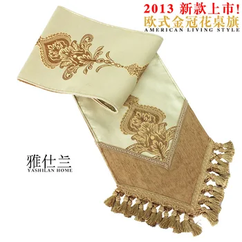 

European-style luxury fashion simple table runner Chinese modern garden coffee table flag table flag tablecloths customized low-