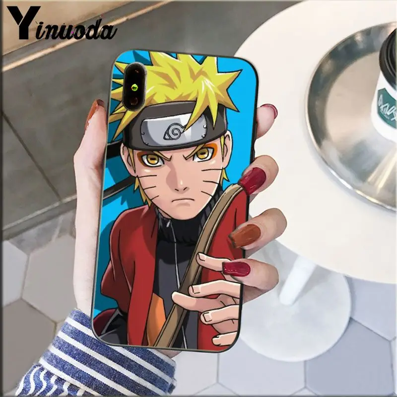 Yinuoda Akatsuki logo Naruto TPU Мягкий силиконовый чехол для телефона Apple iPhone 8 7 6 6S Plus X XS MAX 5 5S SE