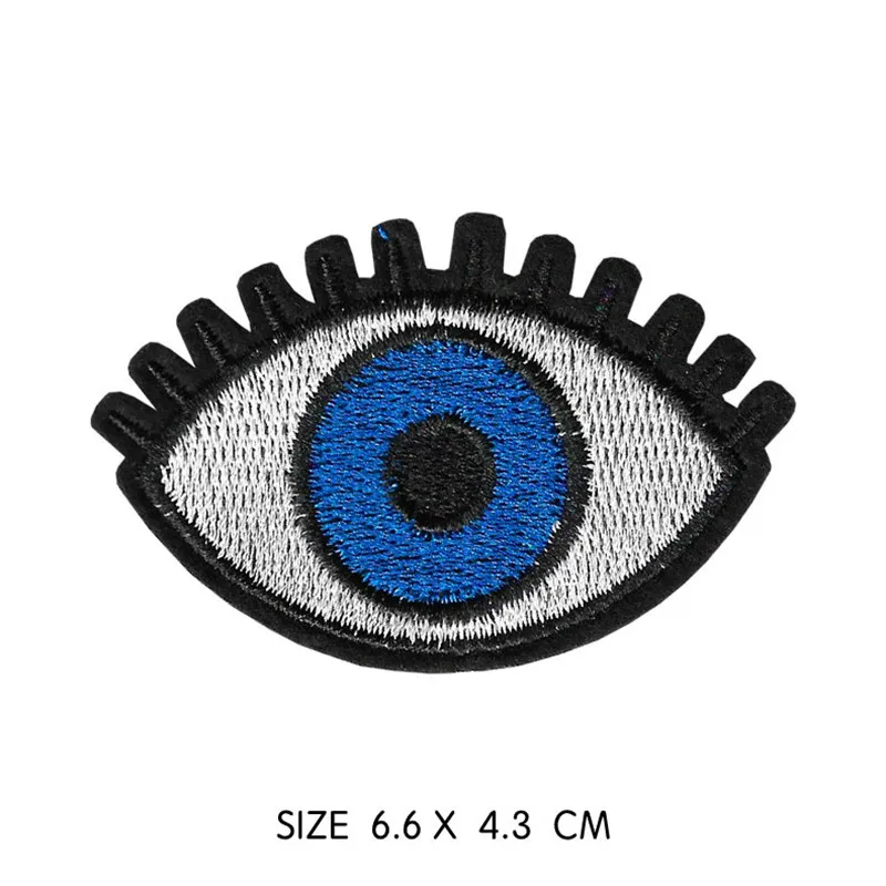 

1Pcs Beautiful Eye Patch Iron on Sew On Applique Badge Motorcycle Cheap Biker Embroidered Patches For Clothes Sticker