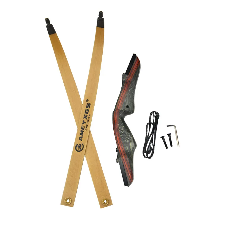 1Set 62inch Archery Recurve Bow 25-50lbs Draw Weight Right Hand Longbow Outdoor Sports Shooting Training Accessories