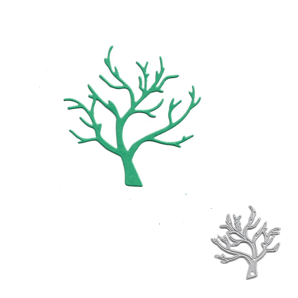 

Tree Shape Metal Cutting Die Stencils Template for Scrapbooking Paper Album Cards Gift Decor Knife Punch New Metal Dies 2019