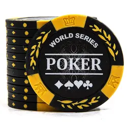 20 шт./лот Новый дизайн без значение фишки для покера 14 г глины/железо/фишки ABS Texas Hold'em Poker оптовая для клуб Бесплатная доставка