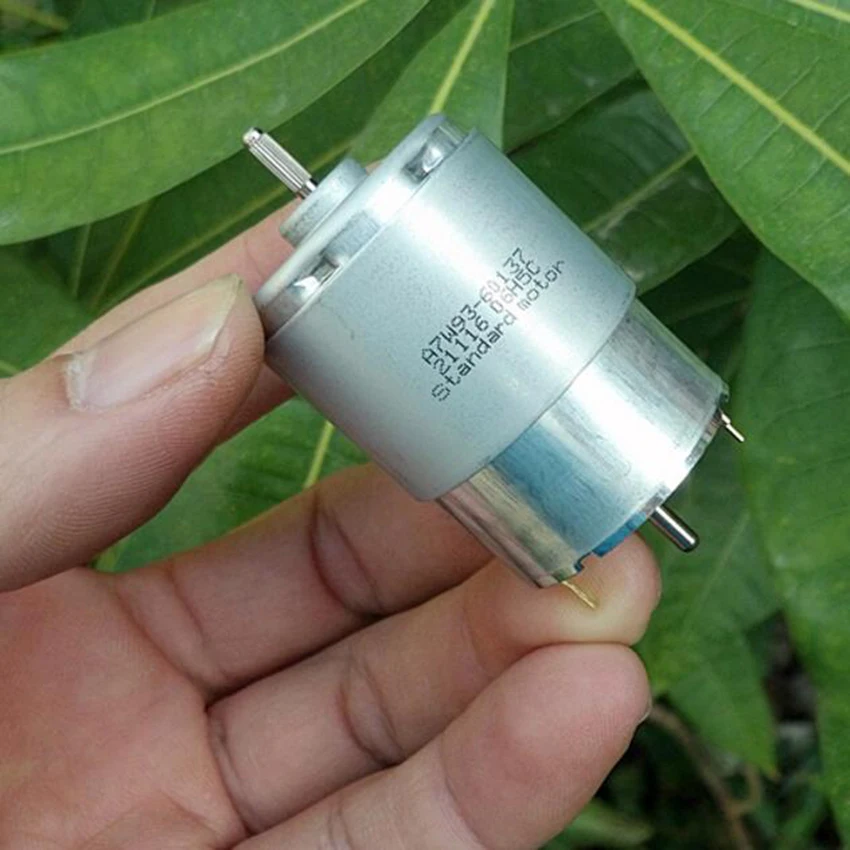

Brand new high quality 385 DC motor 27.5*38mm 12V 24V high speed double output shaft motor~