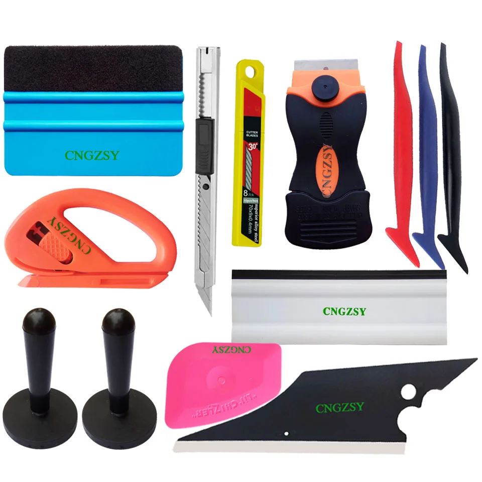 

Vinyl Magnet Floor Squeegee Holders Rubber Water Wiper Long Edge Scraper Window Tint Tool Car Accessories Sticker Install K92
