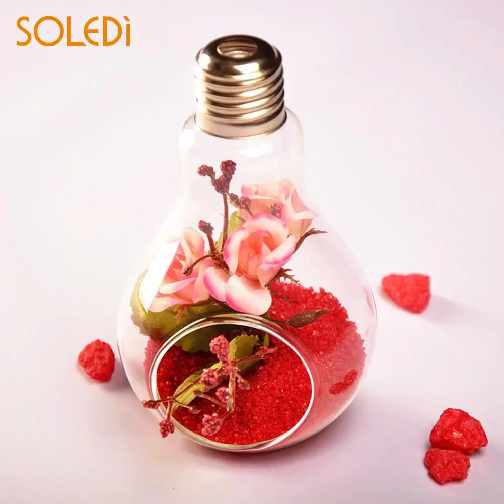 

Bulb Shape Glass Hanging Vase Bottle Terrarium Hydroponic Plant Flower Container DIY Home table Wedding Garden Decor