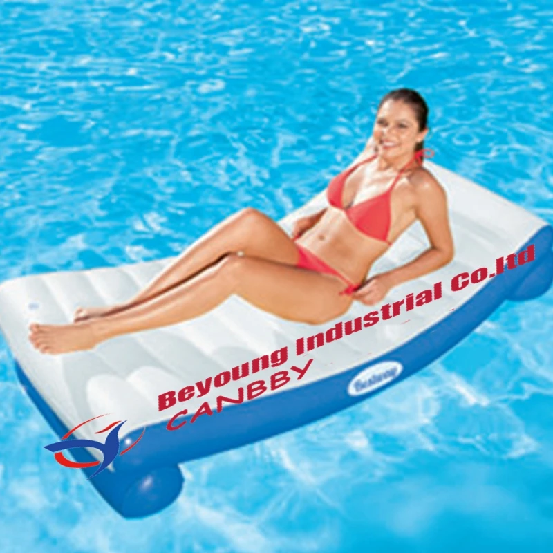 Luxury adult pool float inflatable water bed mattresses lounge raftin