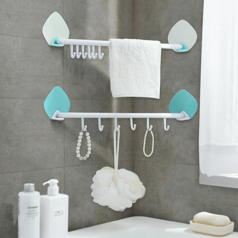 

Adhesive Hook Strong Door Back Hooks Bathroom Wall Nail-free Hooks Kitchen Bathroom Storage Clothing Holders Towel Hangers