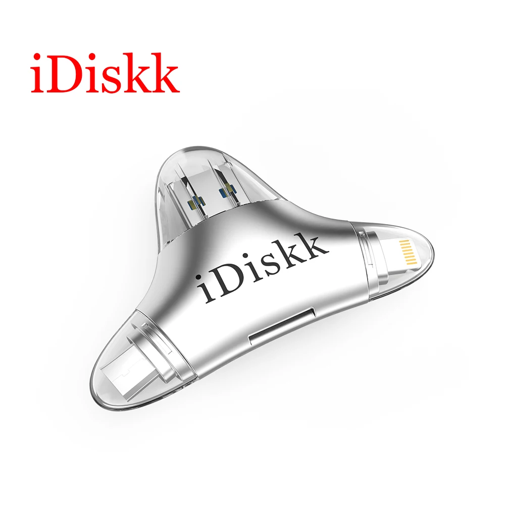 

IDISKK All In 1 Usb 3.0 Card Reader High Speed SD TF Micro SD Card Reader for iPhone/Android/PC Memory Otg Card Reader