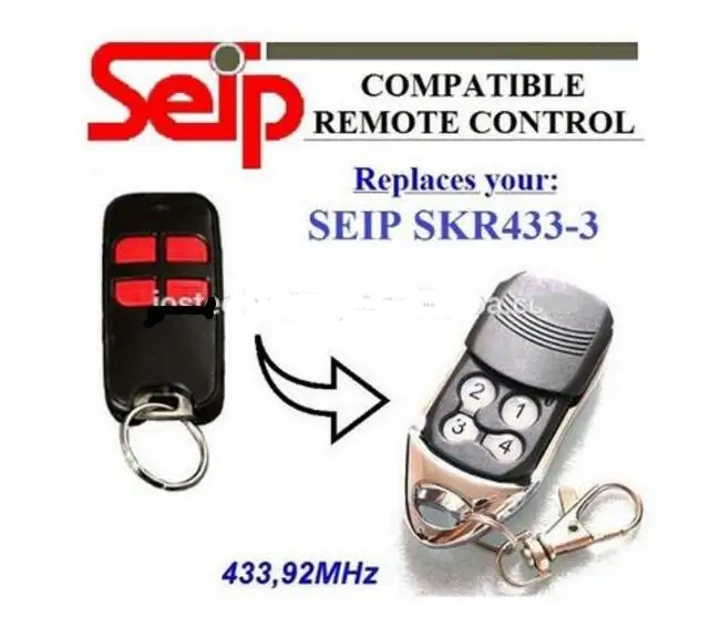 2018 SEIP SKR433-3 запасной пульт дистанционного управления для гаражной двери с