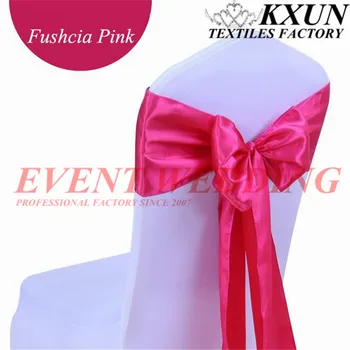 

15PCS Satin Chair Sash Bow For Banquet Wedding Party Banquet Bow Ties Butterfly Craft Chair Cover Decoration