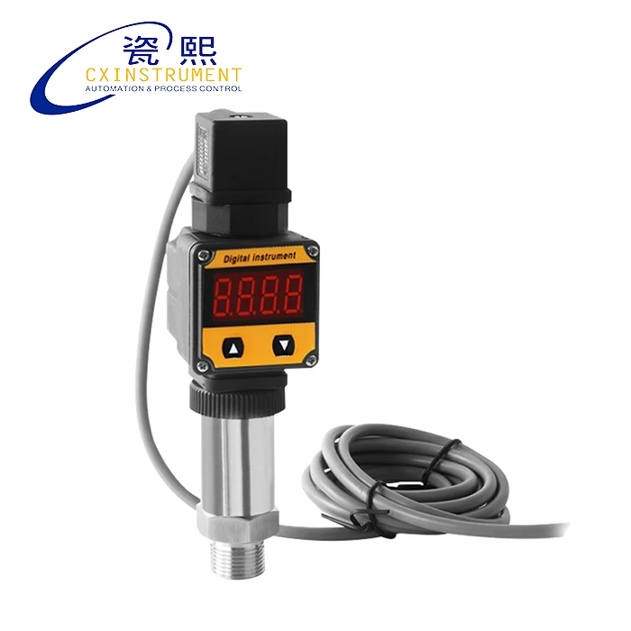 

Air Compressor Pressure Transmitter with -0.1..0~100Mpa Range Diffusion of Silicon Material Core Electronic Pressure Transmitter