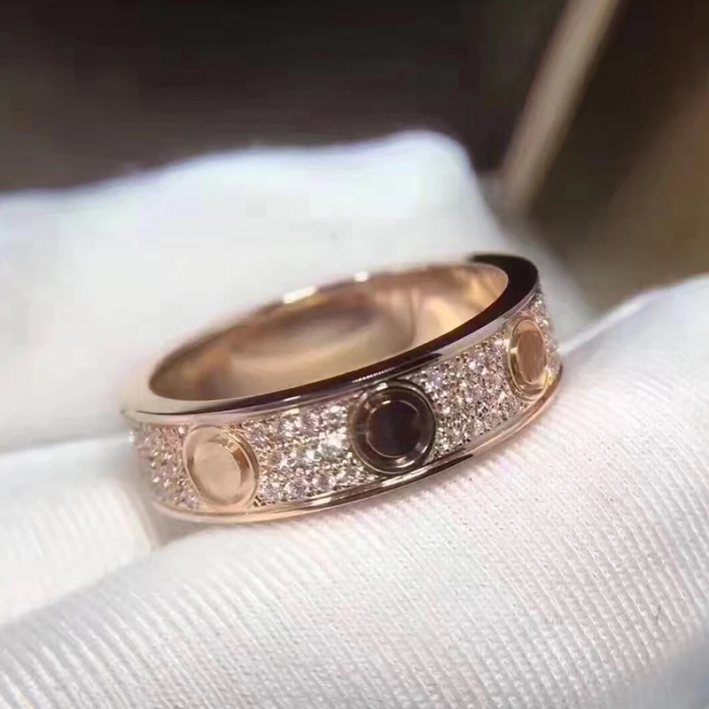 

Hot Brand Pure 925 Sterling Silver Jewelry For Women Cross Ring Silver Ring Full Stone Rose Gold Ring Wedding Jewelry Love Rings