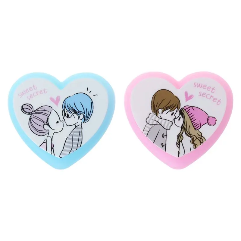 

Cute Kawaii Heart Shape Rubber Erasers For Erasable Pens Kids Gift Stationery Oct-8A
