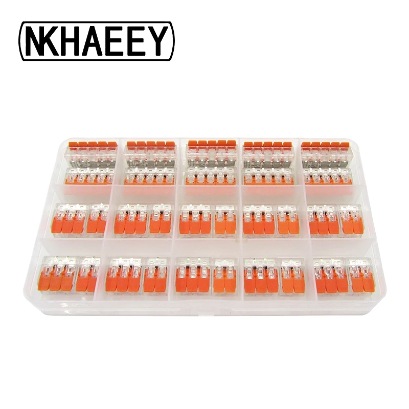

Wago 30PCS/BOX Electrical Wiring Terminals Household Wire Connectors Fast Terminals For Connection Of Wires PCT-412/413/415