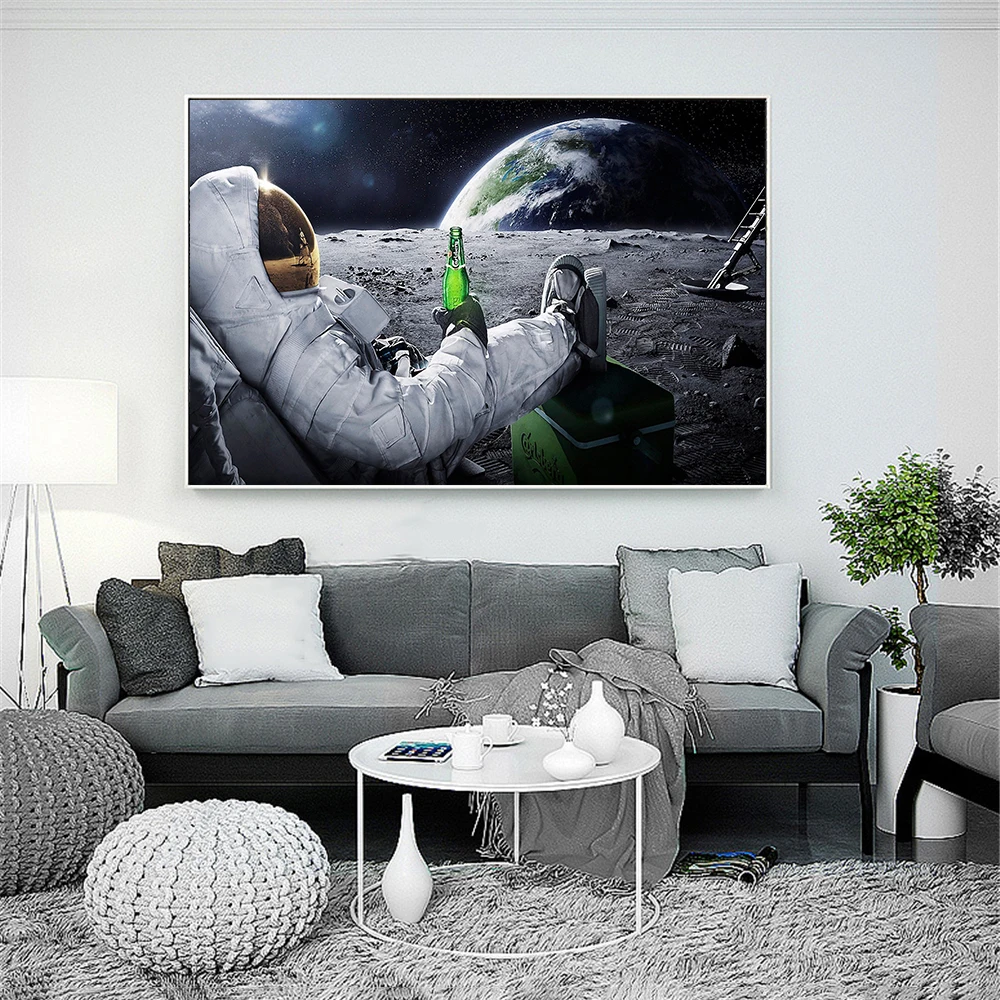 Фотообои для гостиной детской комнаты с изображением космического