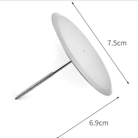 1 шт. большой выпечки трубопроводов подставки инструменты игла DIY палкой мороженого инструменты для украшения торта с изображением кекса и цветов ногтей DIY игла для цветка - Цвет: 7.5x6.9cm