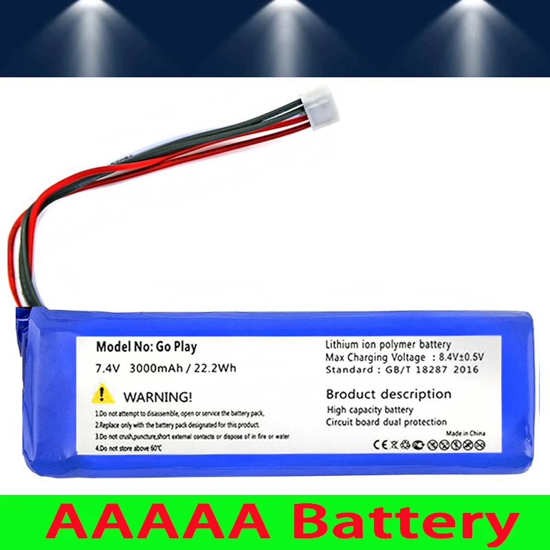 

WONKEGONKE 3000mah battery for Harman Kardon Go+ Play go play batteries Batterie tracking number